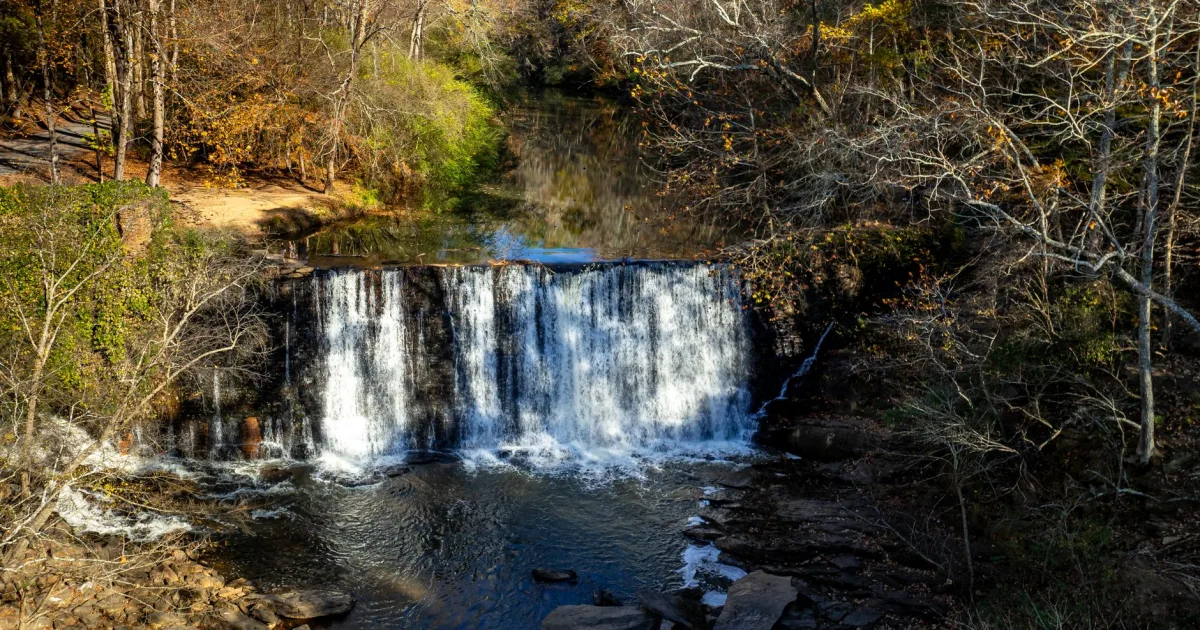 DeSoto Falls: Upper and Lower Cascades in the Chestatee Wildlife Management Area